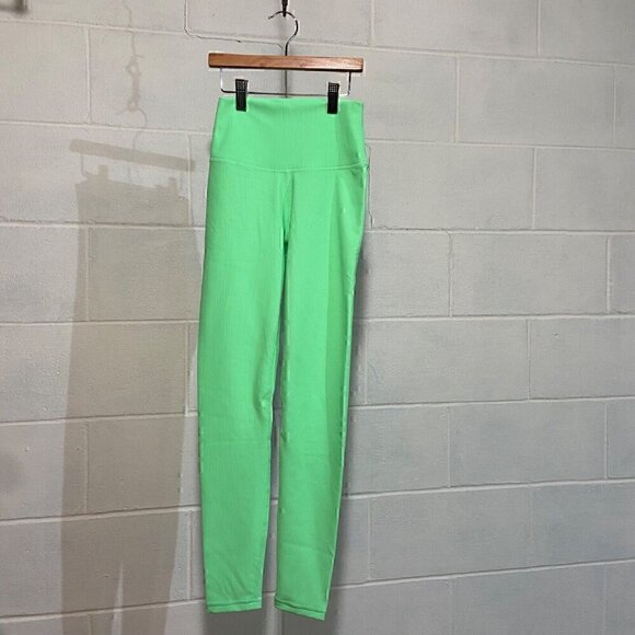 Wilo The Label Womens 7/8 Leggings XSMALL Rib Apple Athleisure Workout Athletic - Picture 5 of 6